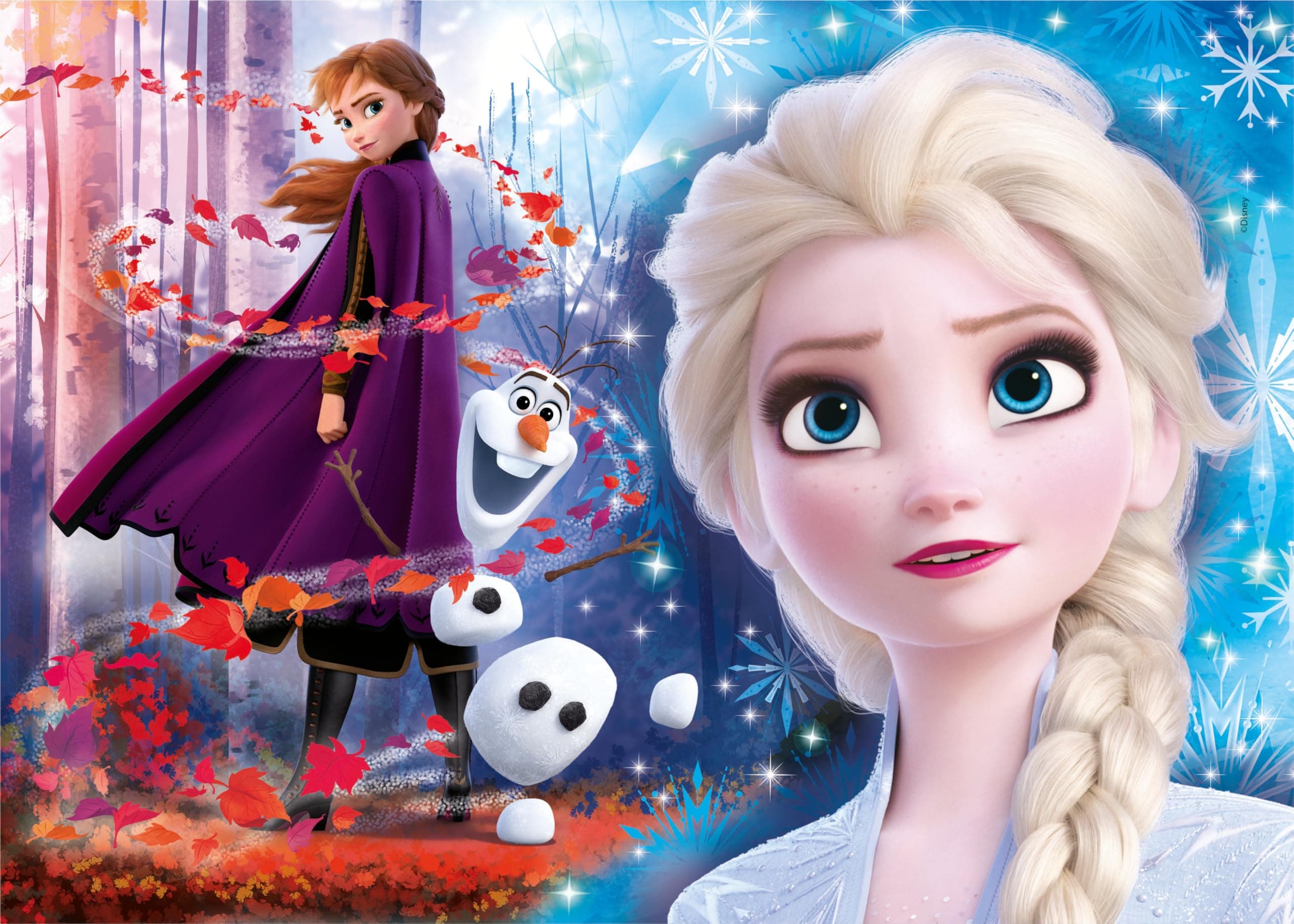 Clementoni 21609 Supercolor Frozen 2 – Puzle 2 x 60 Daļas