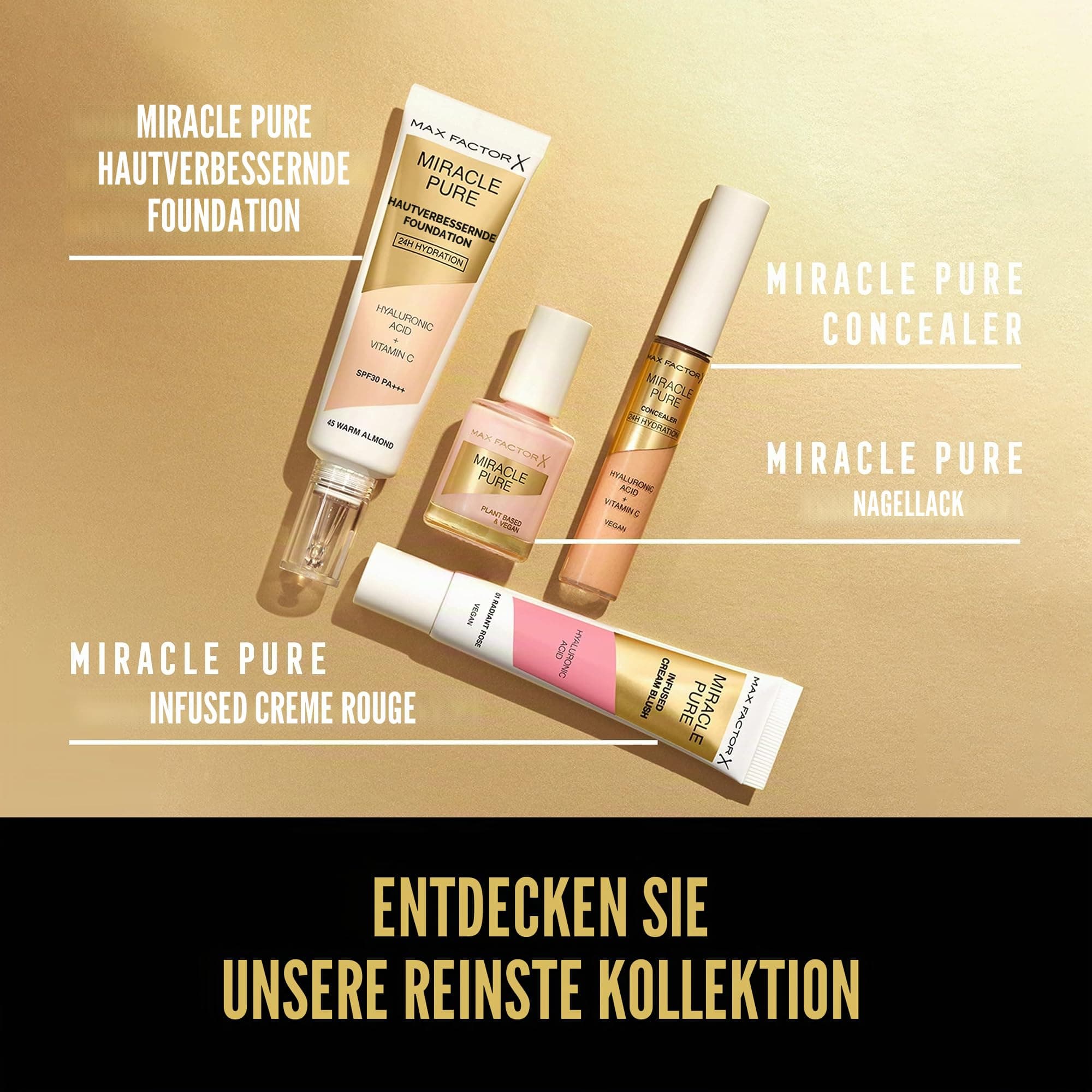 Max Factor Miracle Pure Skin Improving Foundation, Fb. 50 Natural Rose