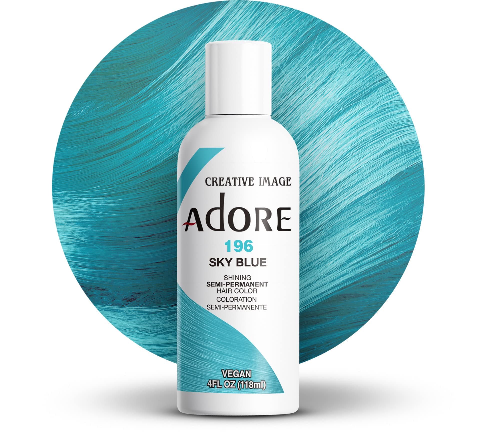 Adore Shining Semipermanente Haarfarbe, 196 Himmelblau