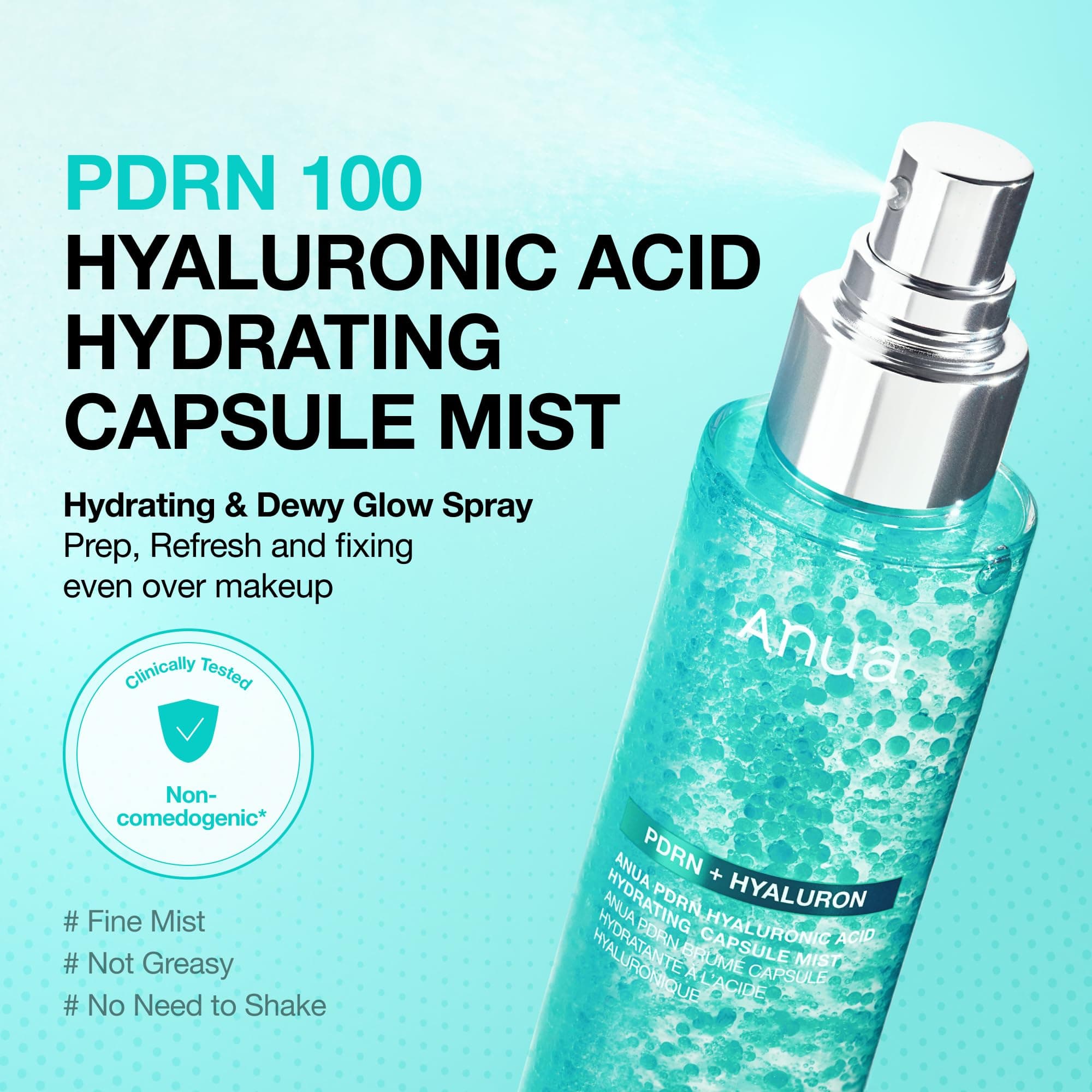ANUA PDRN Collagen Glow Facial Serum Spray, 100ml