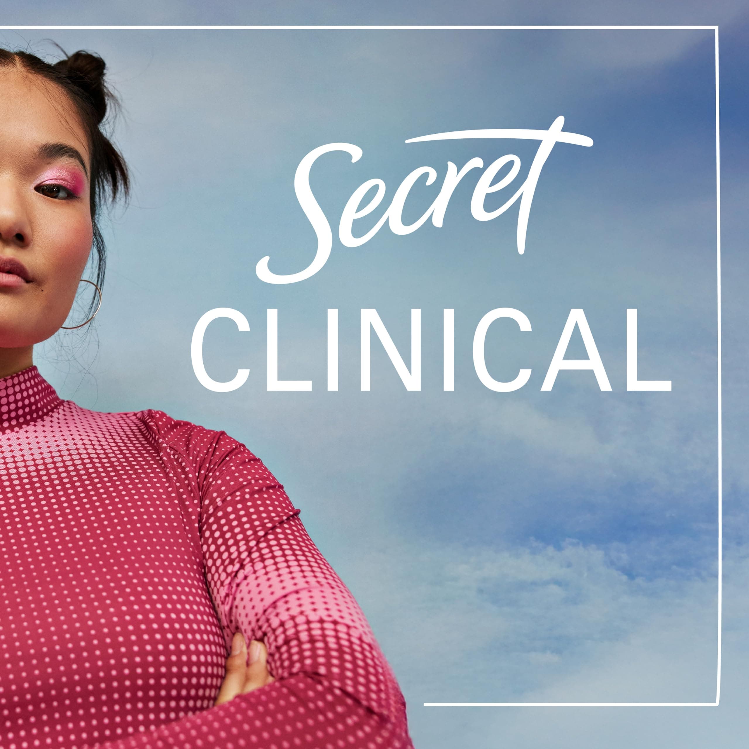 Secret Clinical Strength Pret-sviedru līdzeklis sievietēm, pilnīgi tīrs, 2,6 Oz.