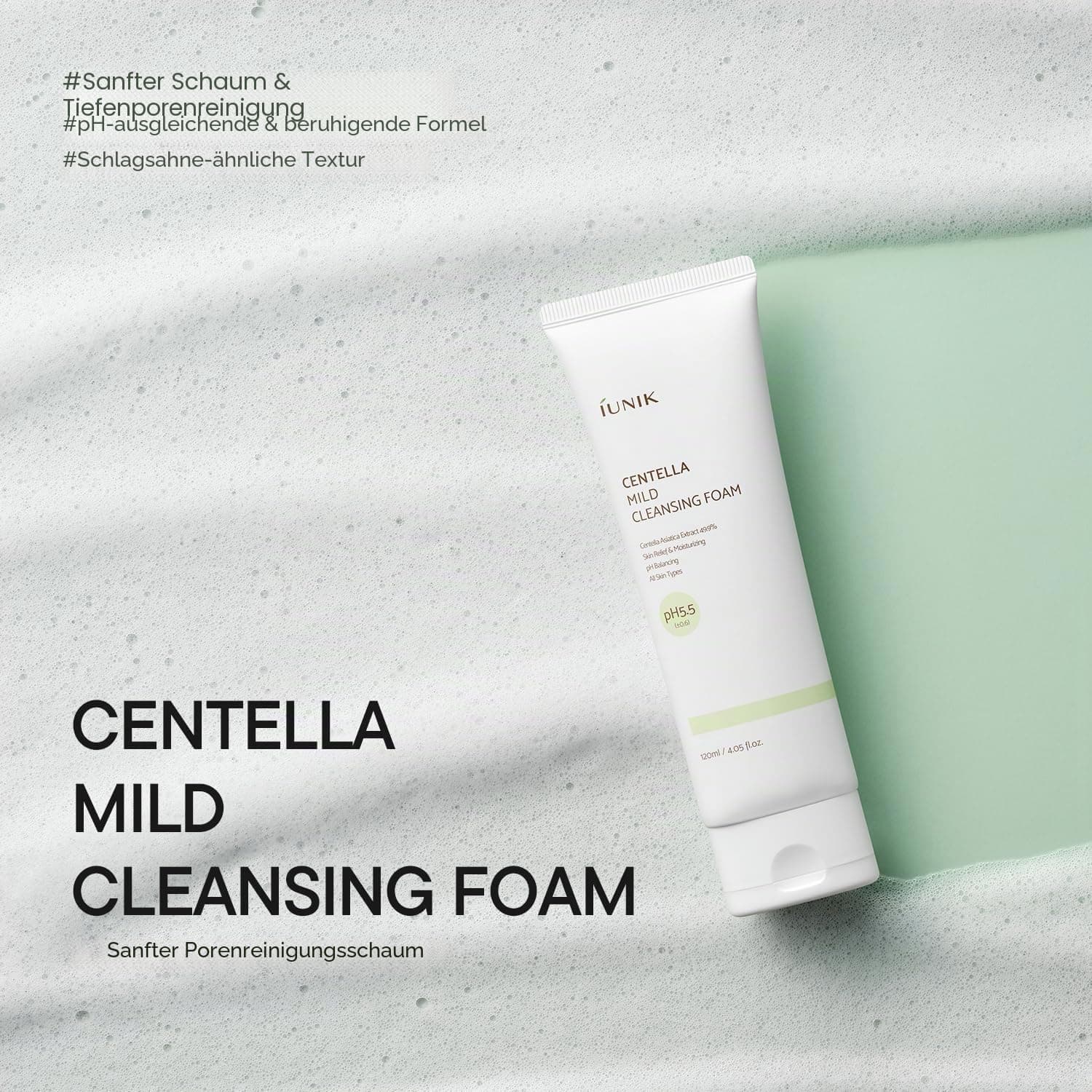 iUNIK Centella Mild Cleansing Foam (120 ml)