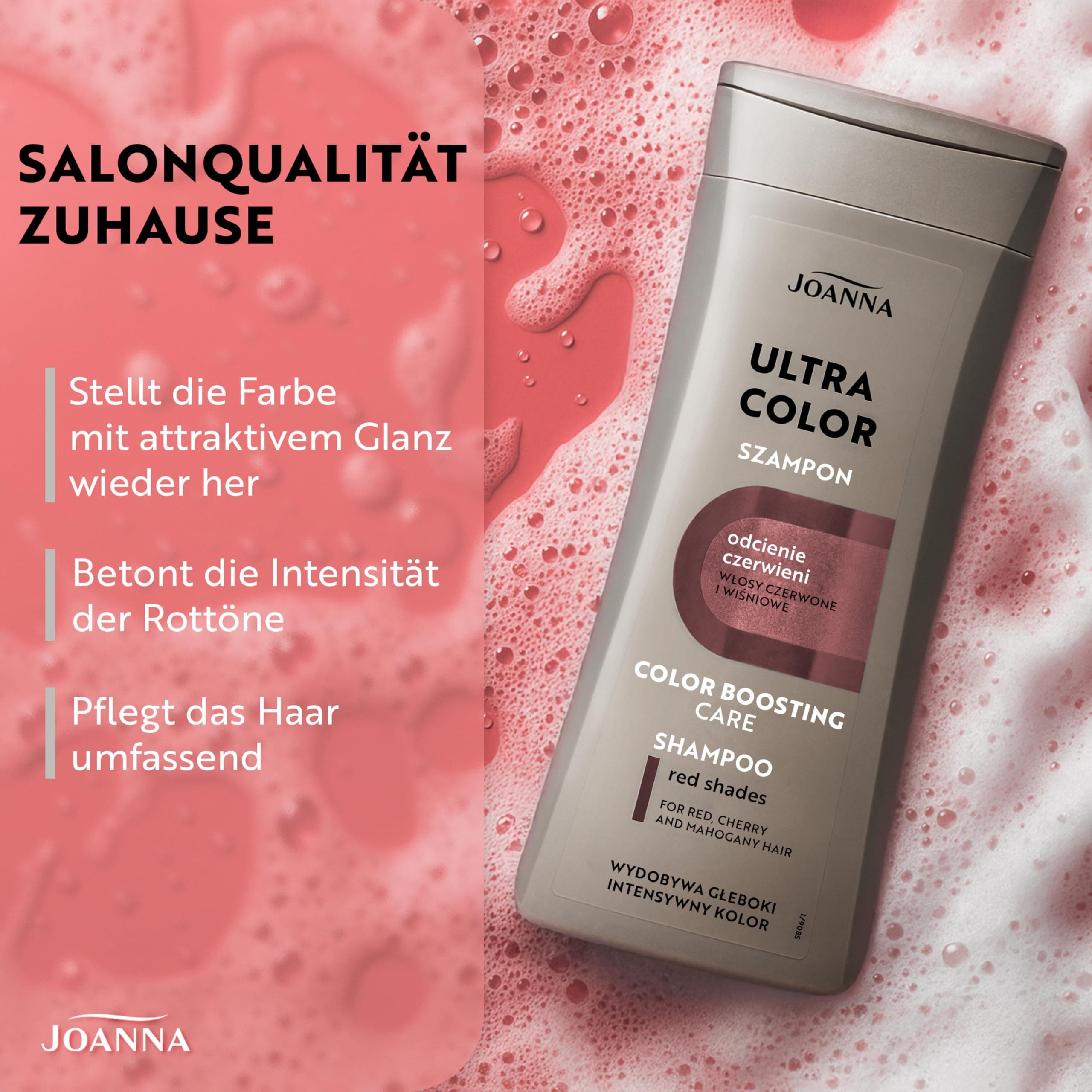 Joanna Haarshampoo - Shampoo für Mahagoni-Farben & Rote Haare 200 ml