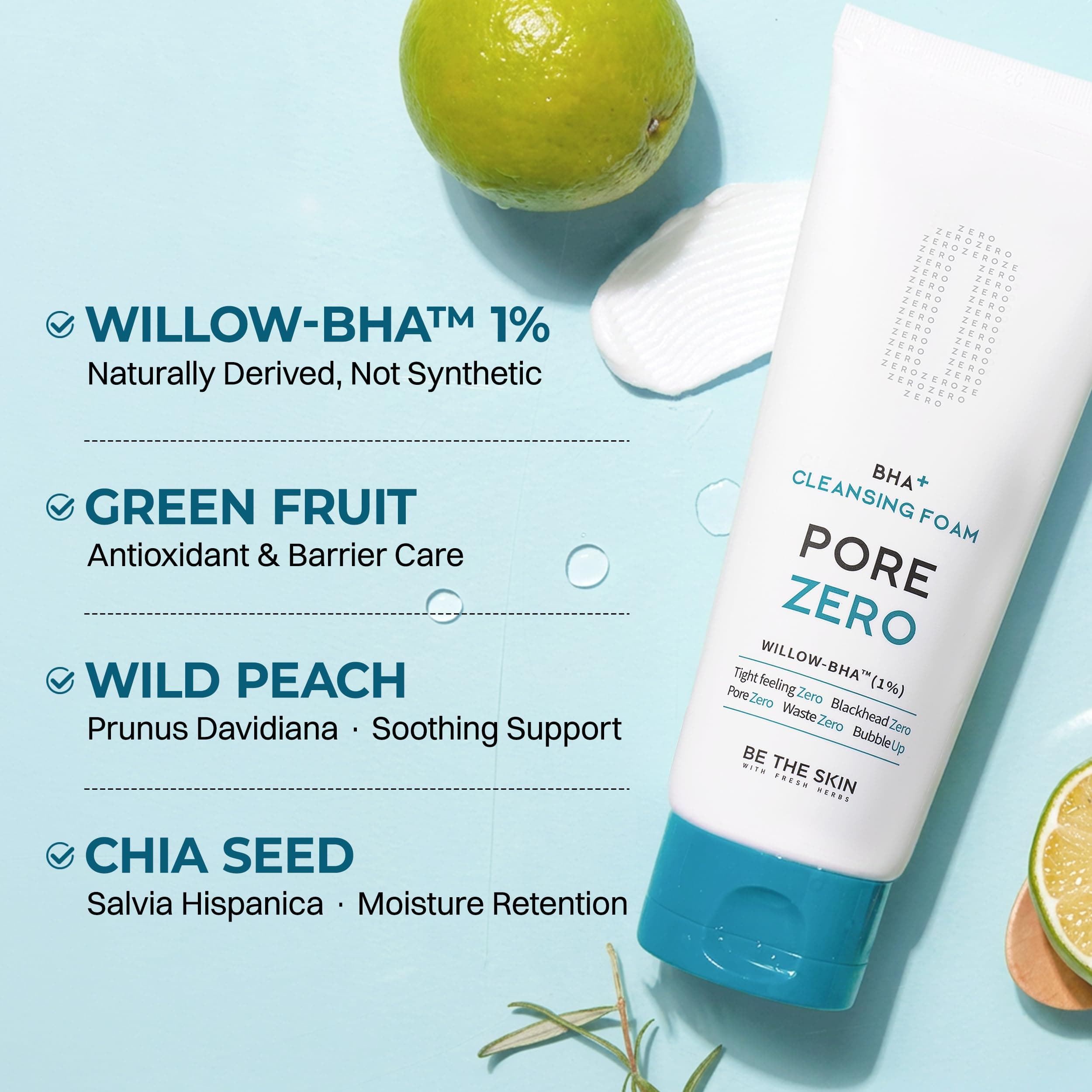 BE THE SKIN BHA+ Pore Zero Reinigungsschaum