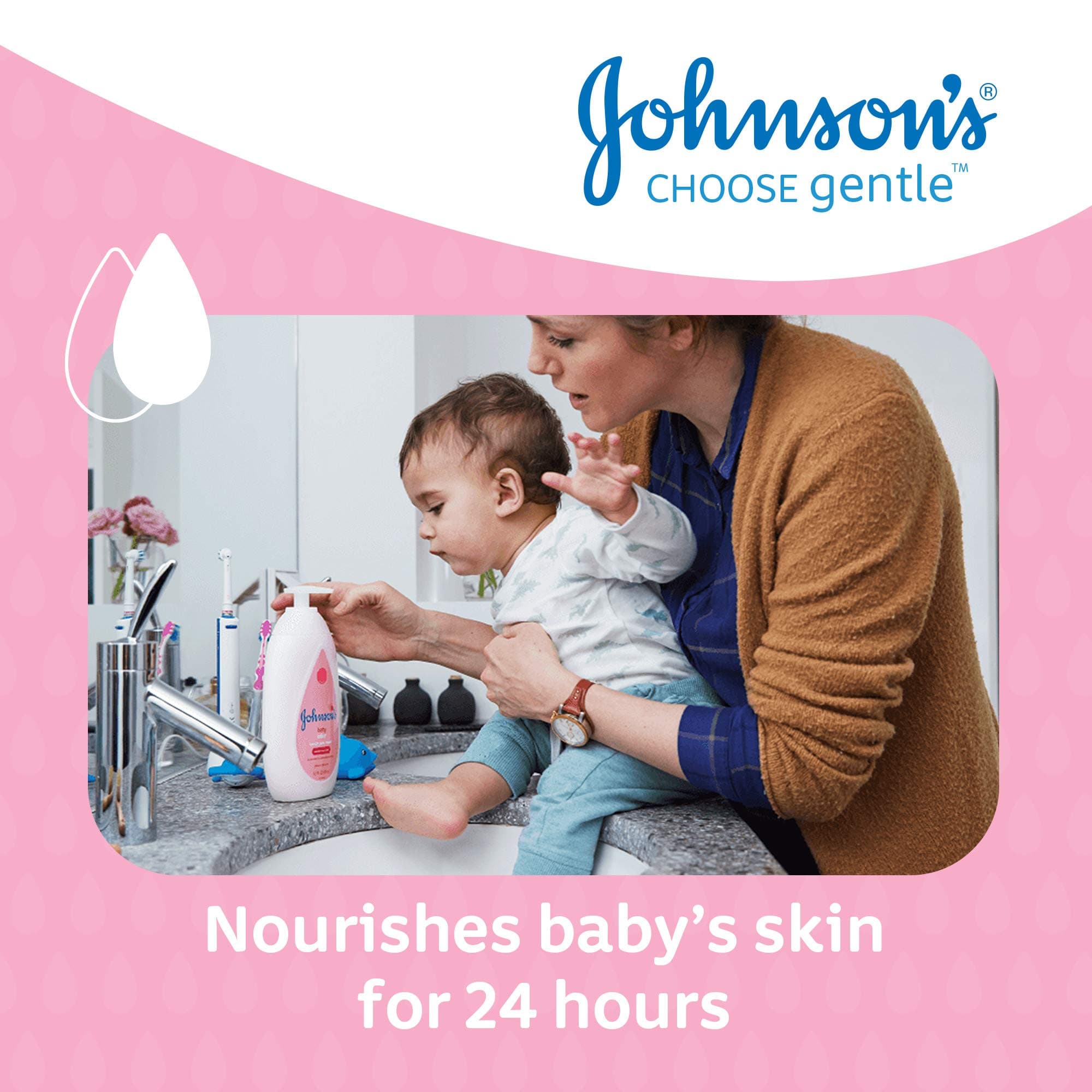 Johnson's Baby losjons ar pumpiņu 500 ml