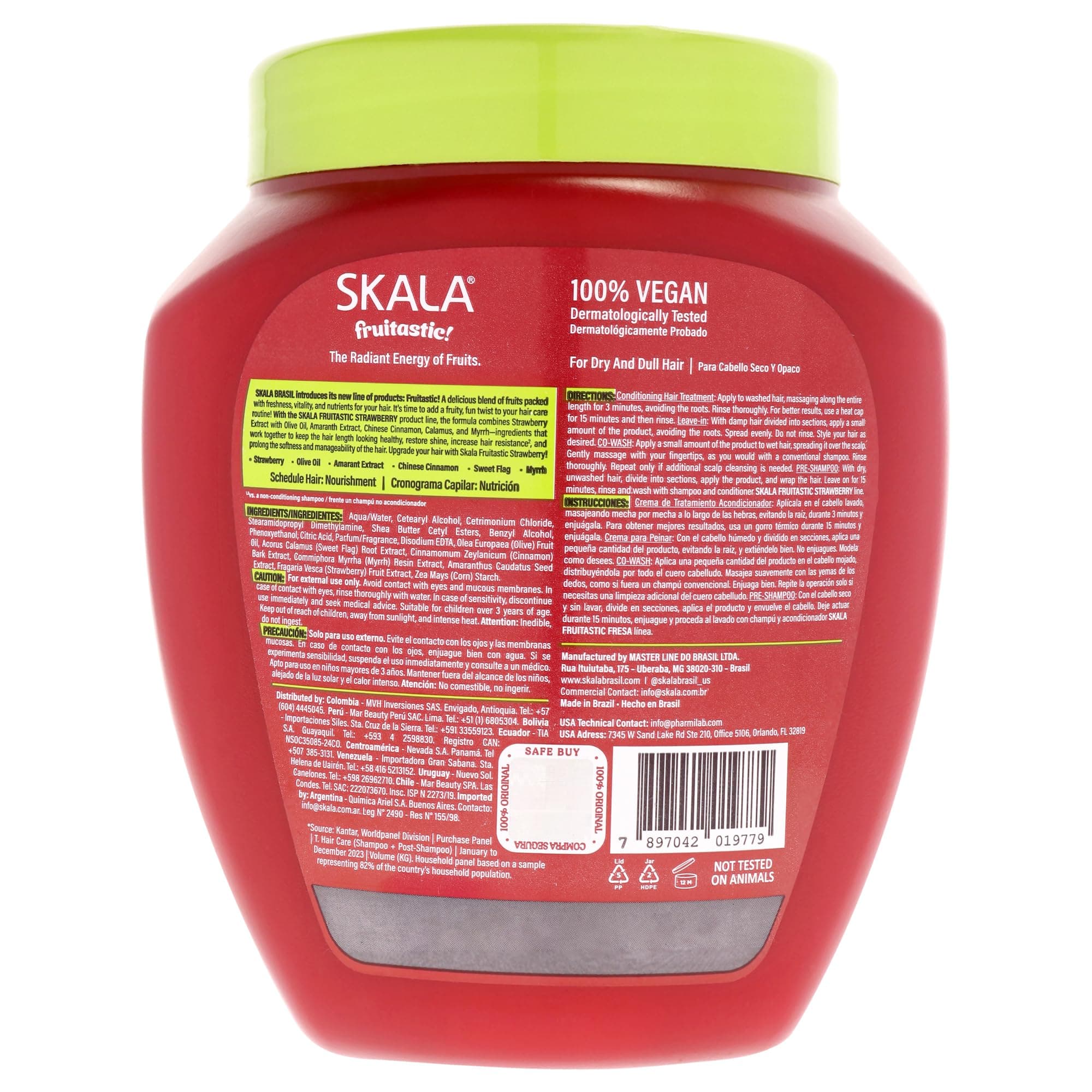 Skala Expert Morango Erdbeere Fruchtscreme Treatment, 1000 g