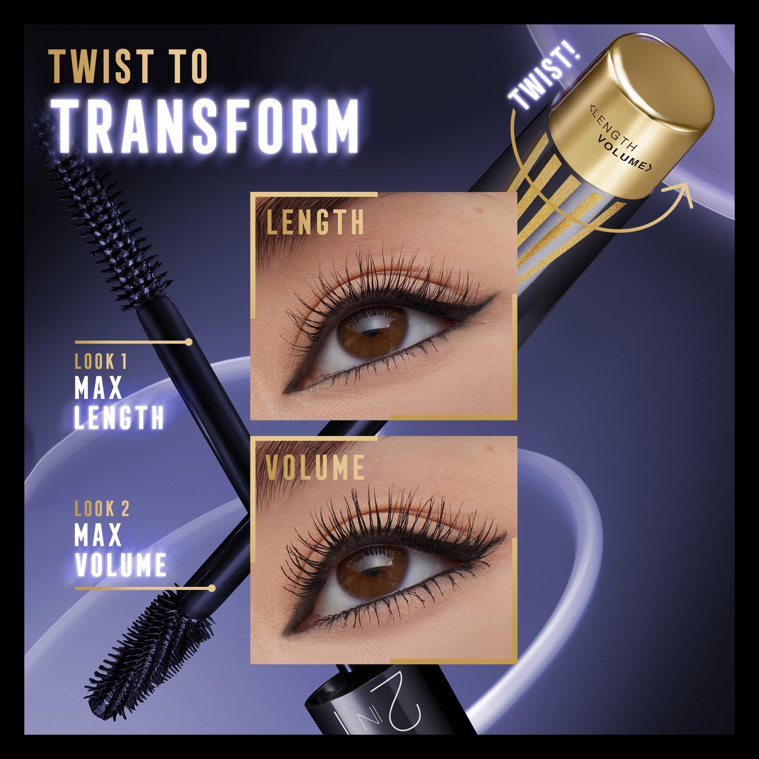 Max Factor Masterpiece 2in1 Lash WOW skropstu tuša Fb. 003