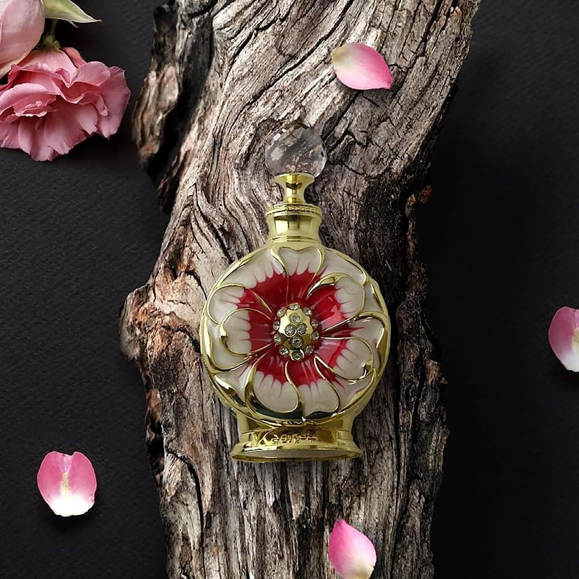 Swiss Arabian Layali Rouge Konzentriertes Parfümöil Unisex 15 ML – Ein Fruchtiger, Blumiger und Tropischer Cocktail aus Mango, Rose und Kokosnuss – Unwiderstehlicher Nachtduft