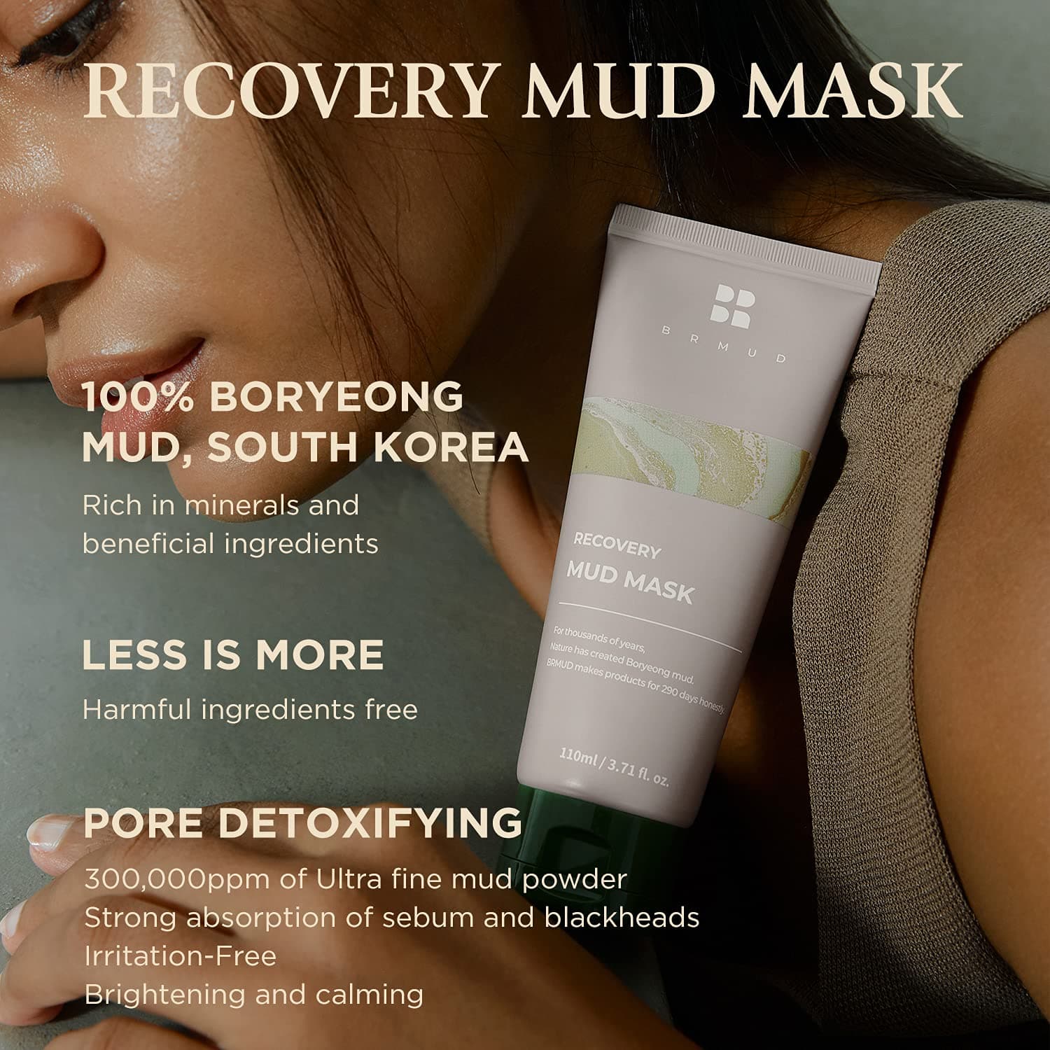 BRMUD (Cardi B Mask) Attīrošā dubļu maska, 110 ml