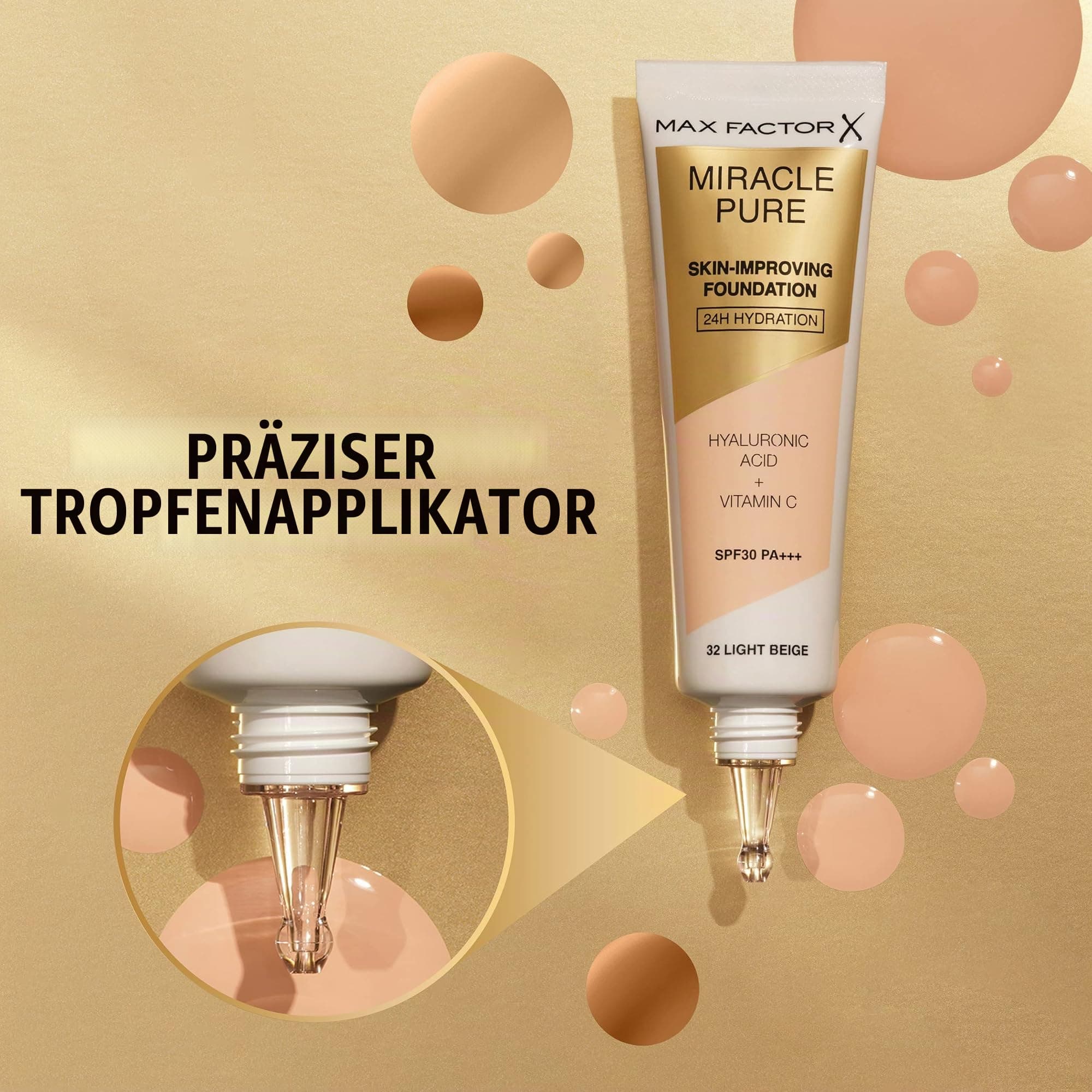 Max Factor Miracle Pure Skin Improving Foundation, Fb. 50 Natural Rose