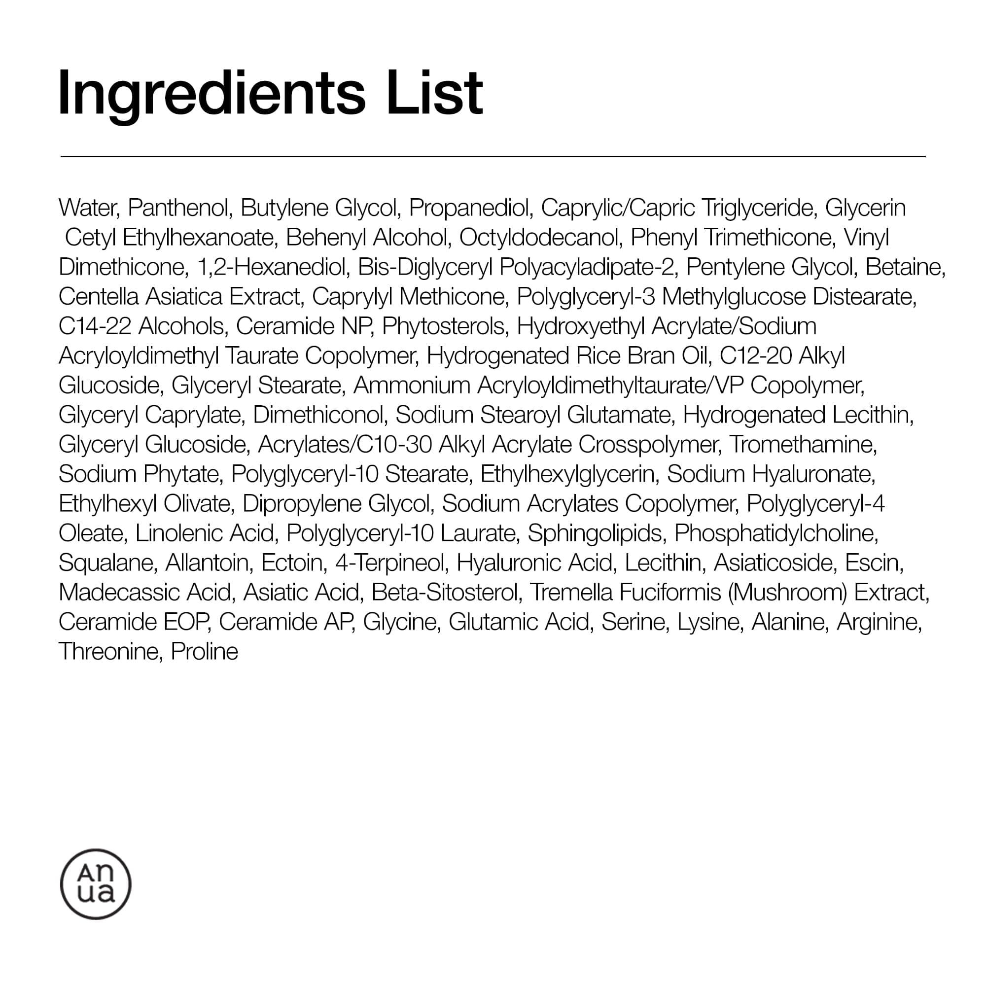 ANUA 3 CERAMIDE PANTHENOL mitrinošais barjeras krēms