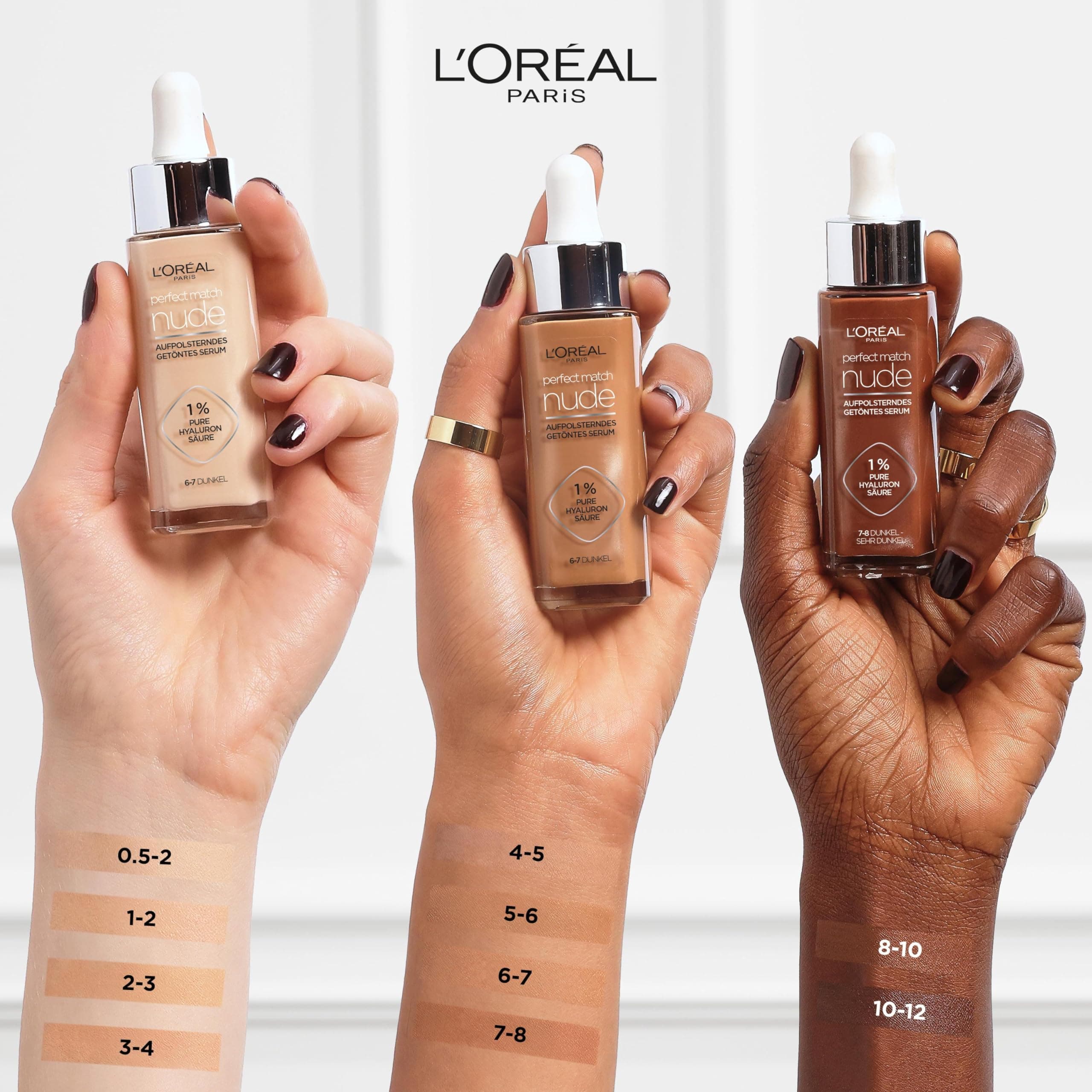 L'Oréal Paris Perfect Match Krāsots Serums, Nr. 6-7 vidējs