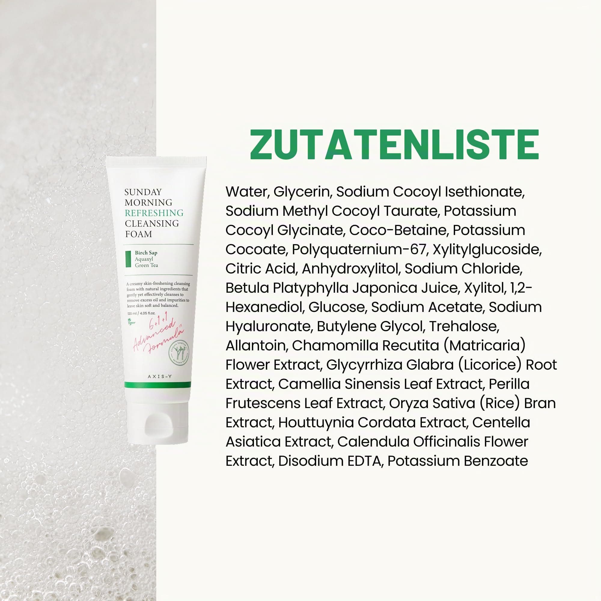 AXIS-Y Sunday Morning Erfrischender Reinigungsschaum 120ml