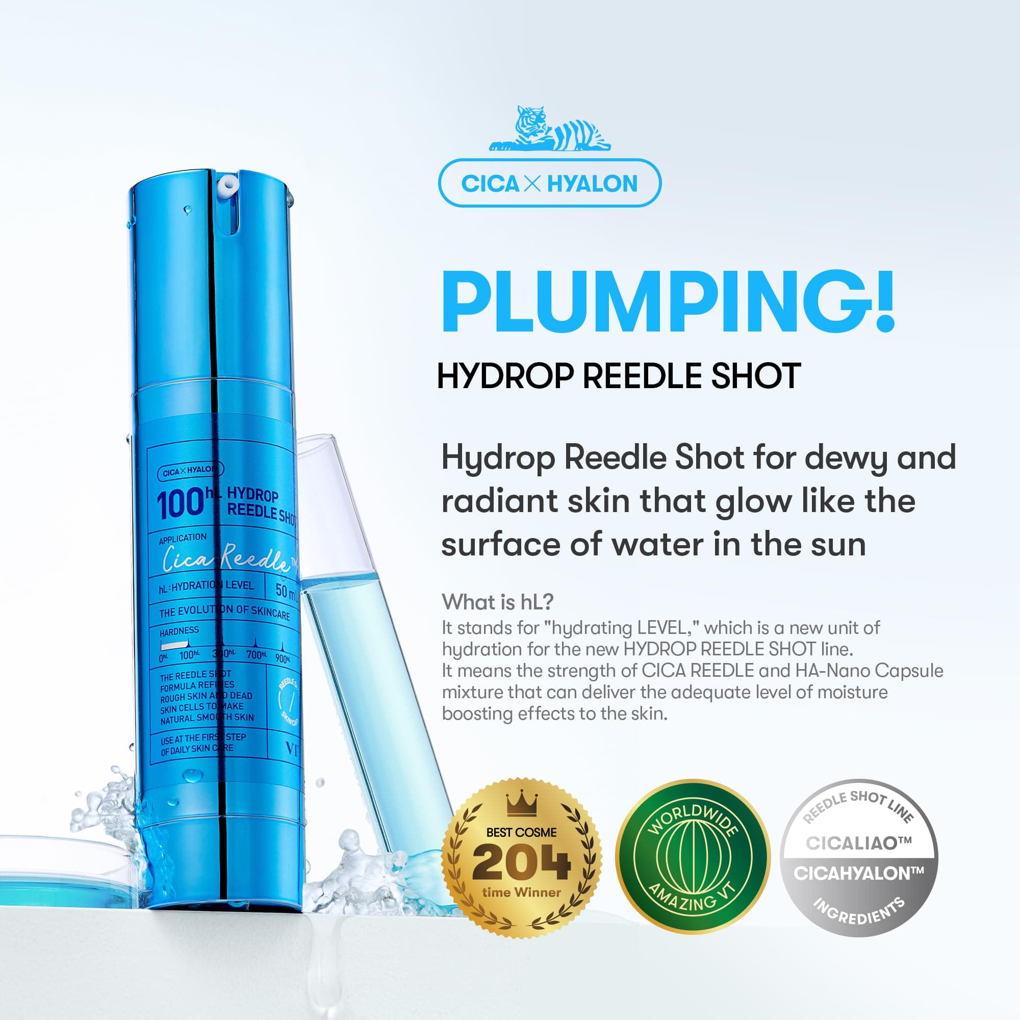 VT COSMETICS Hydrop Reedle Shot 100hL Serums