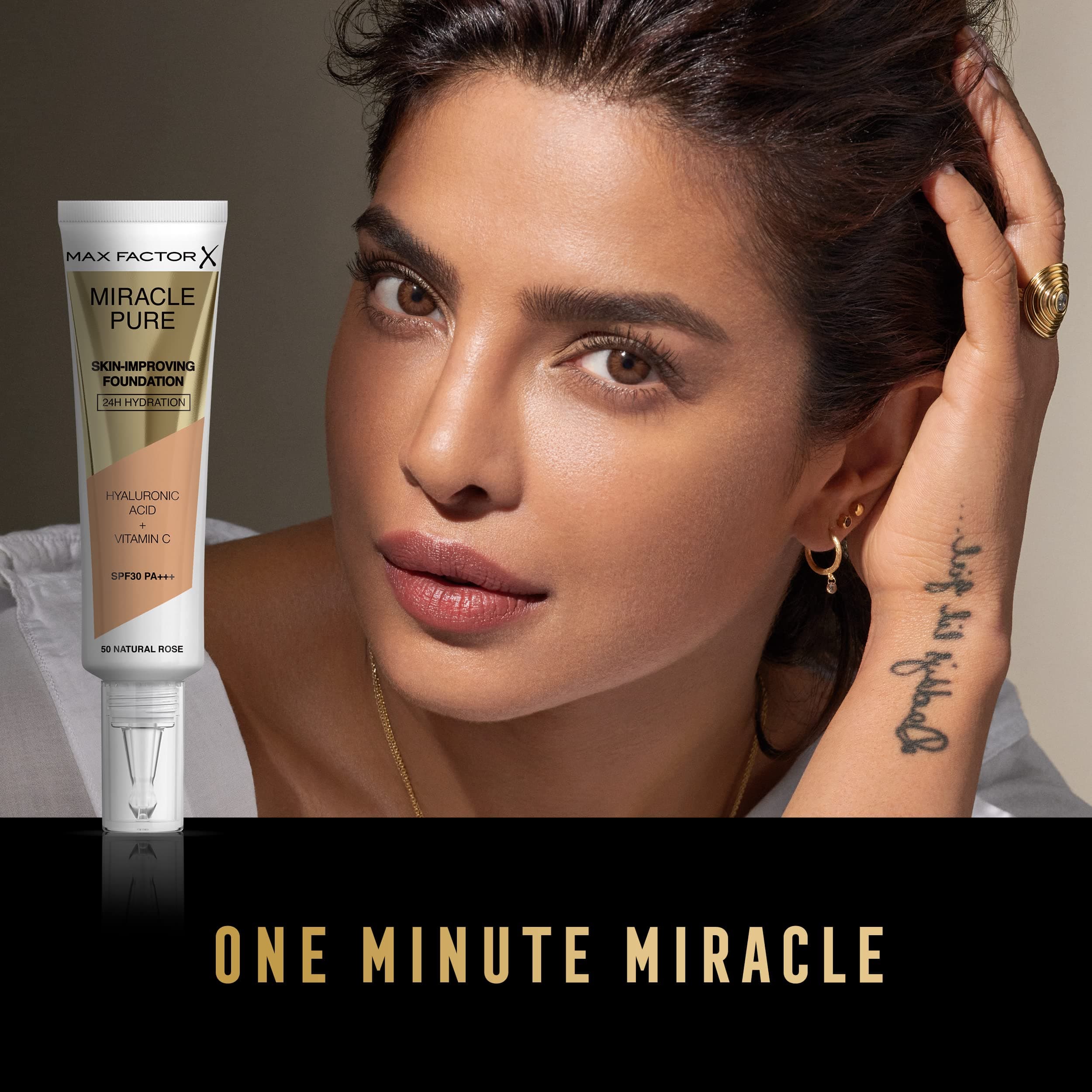 Max Factor Miracle Pure Skin Improving Foundation, Fb. 50 Natural Rose