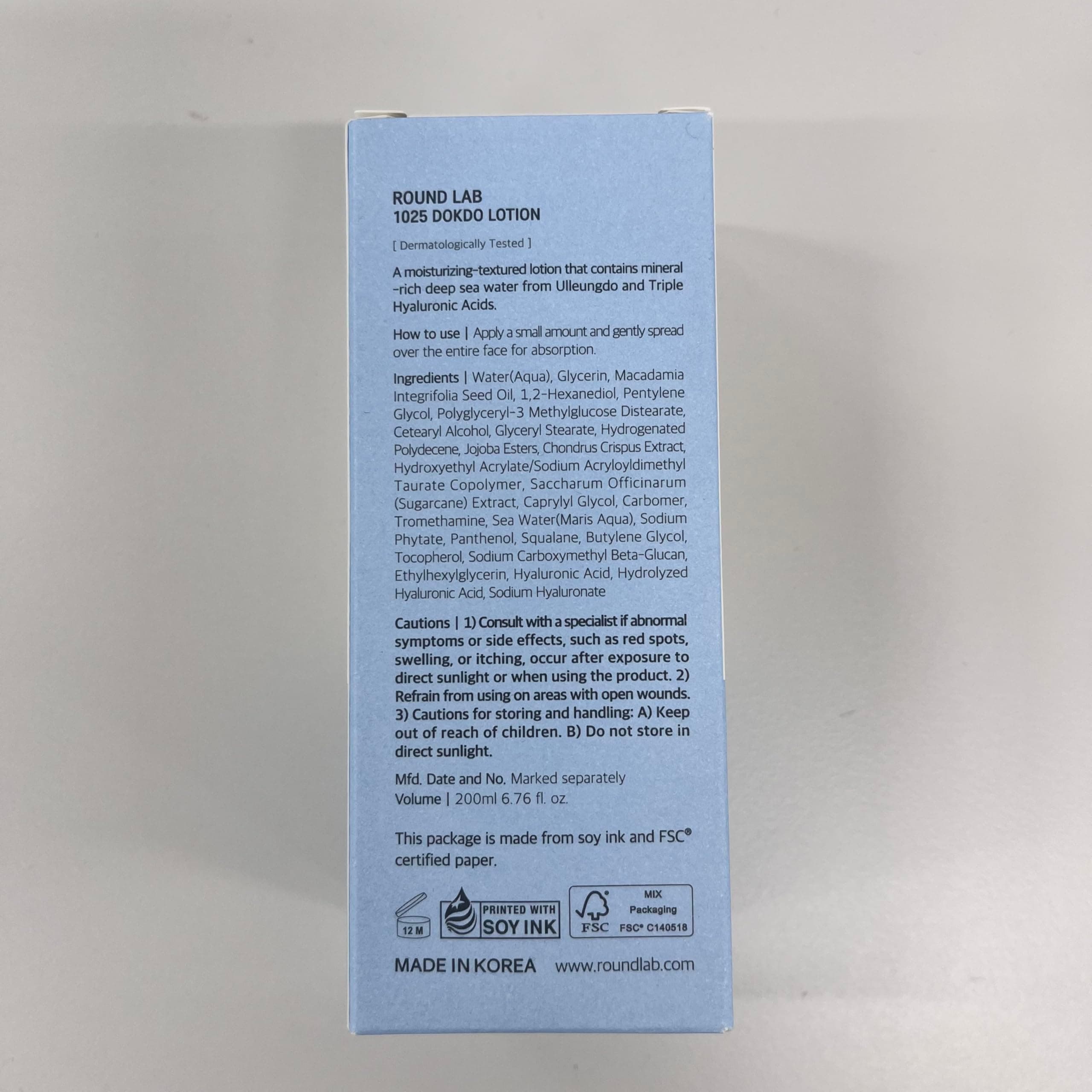 Round Lab 1025 Dokdo Losjons 200 ml