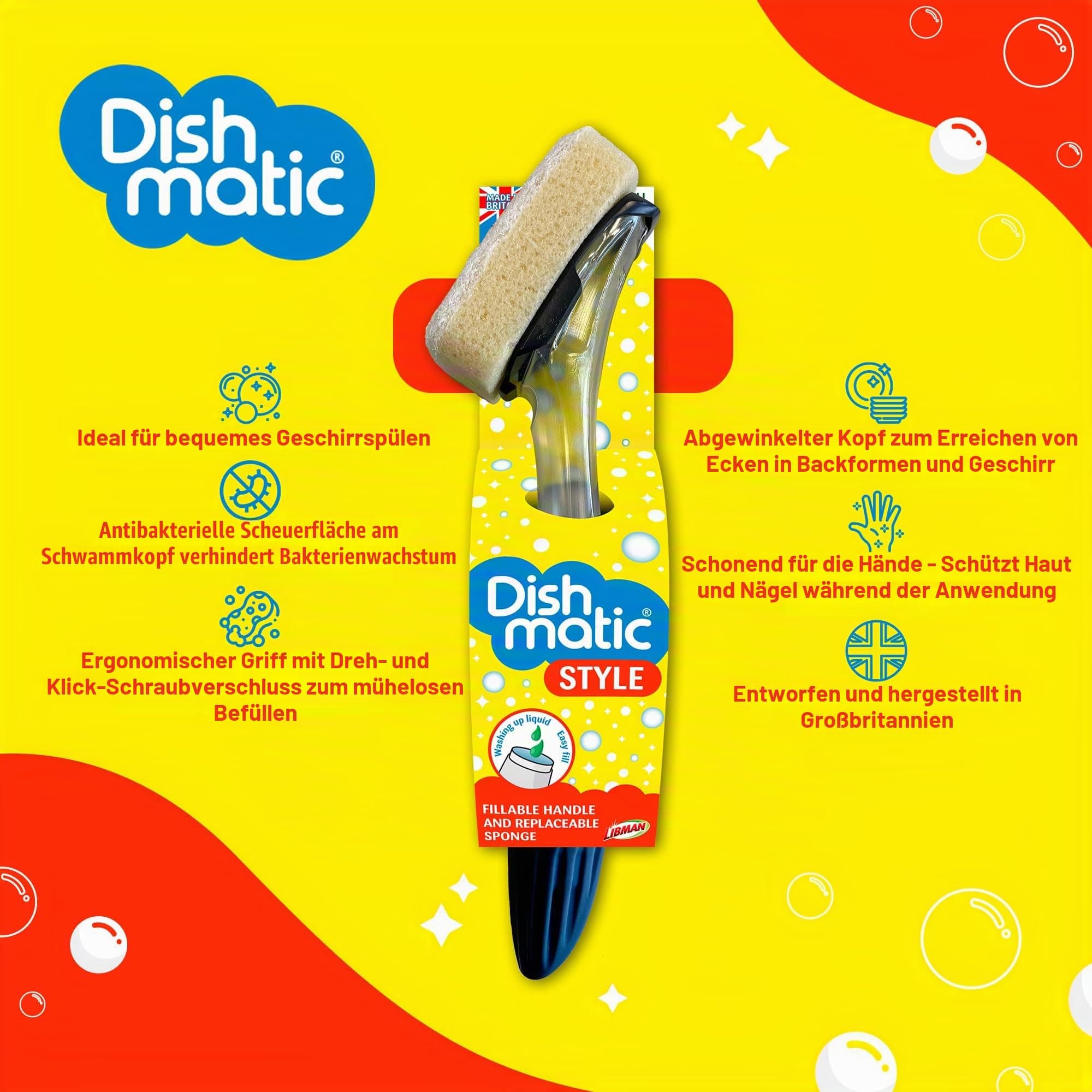 Dishmatic Stilvoller befüllbarer Spülgriff