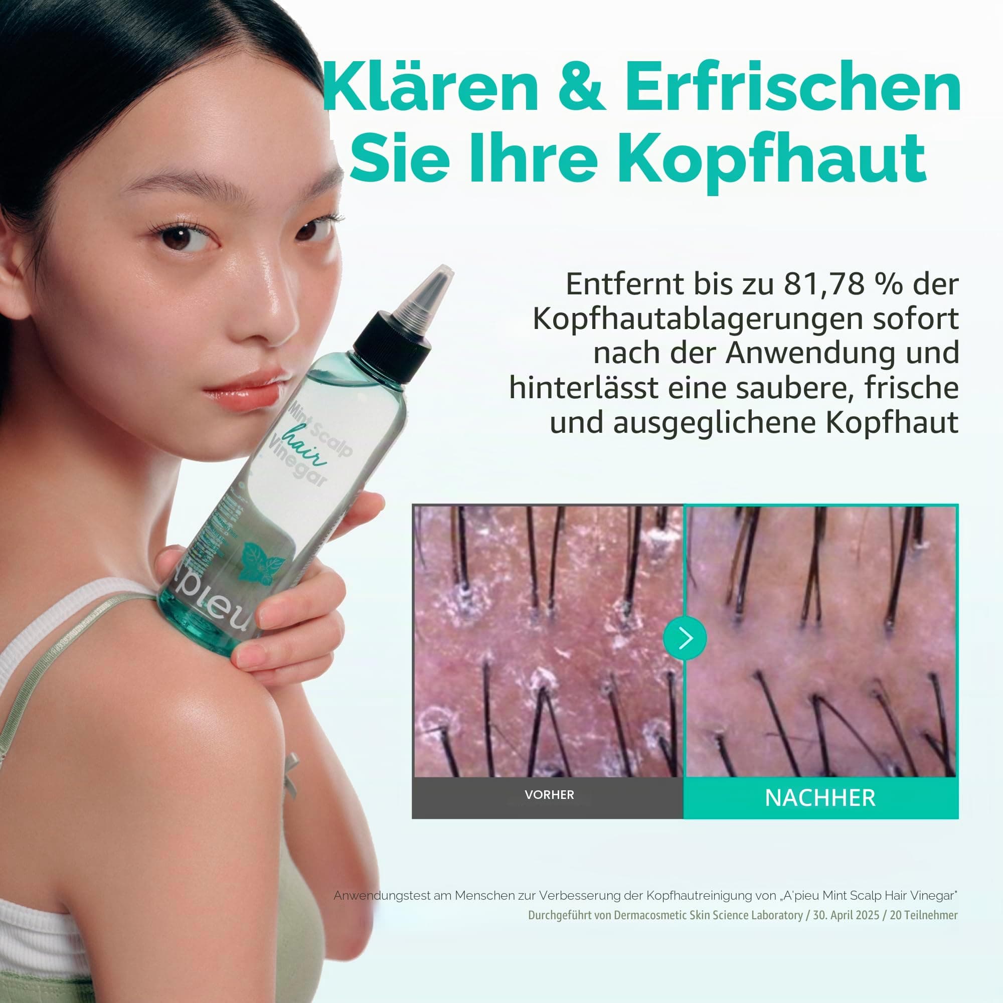 A'pieu - Mint Scalp Hair Vinegar 200 ml