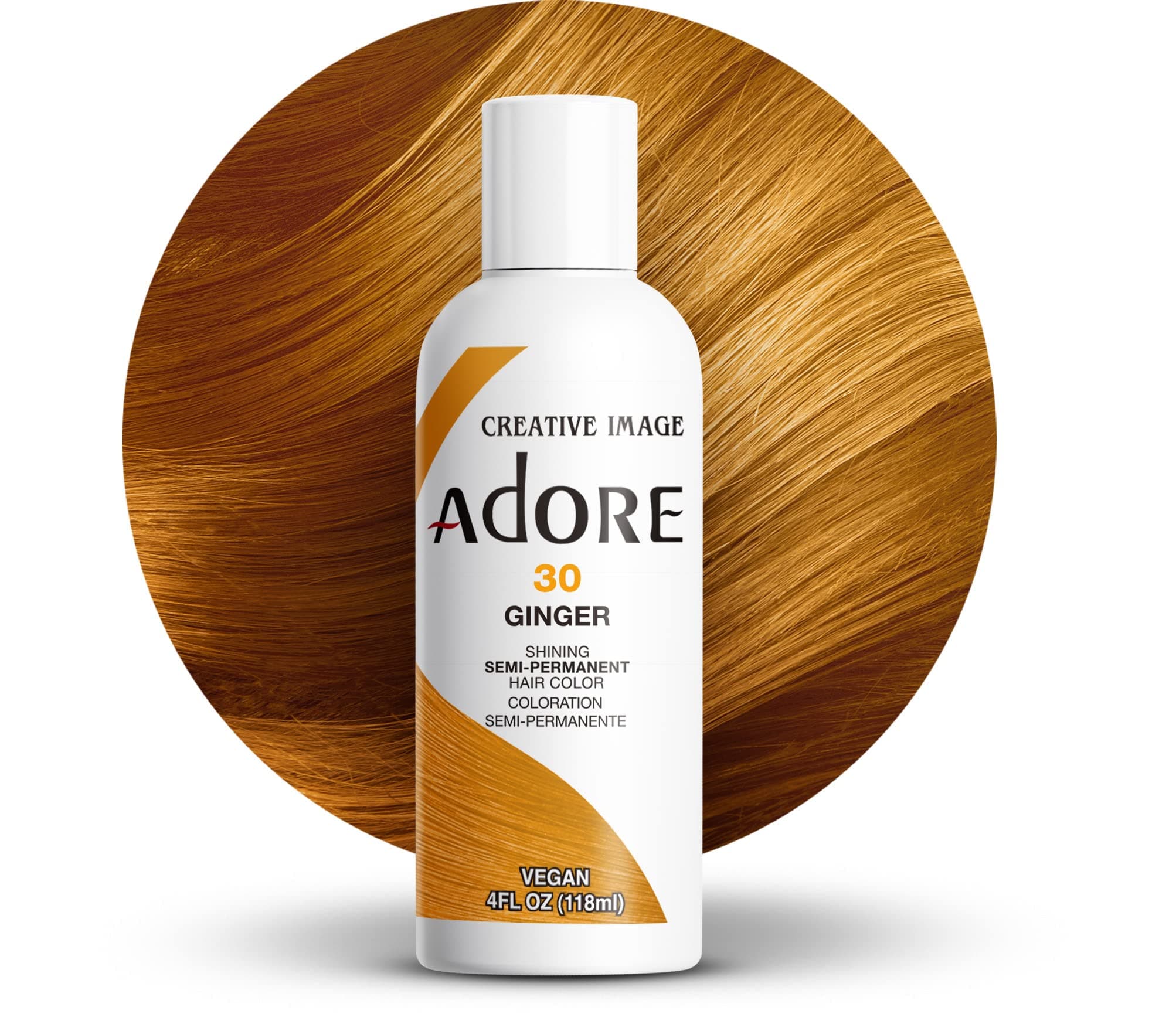 Adore Glänzende semi-permanente Haarfarbe, 30 Ingwer