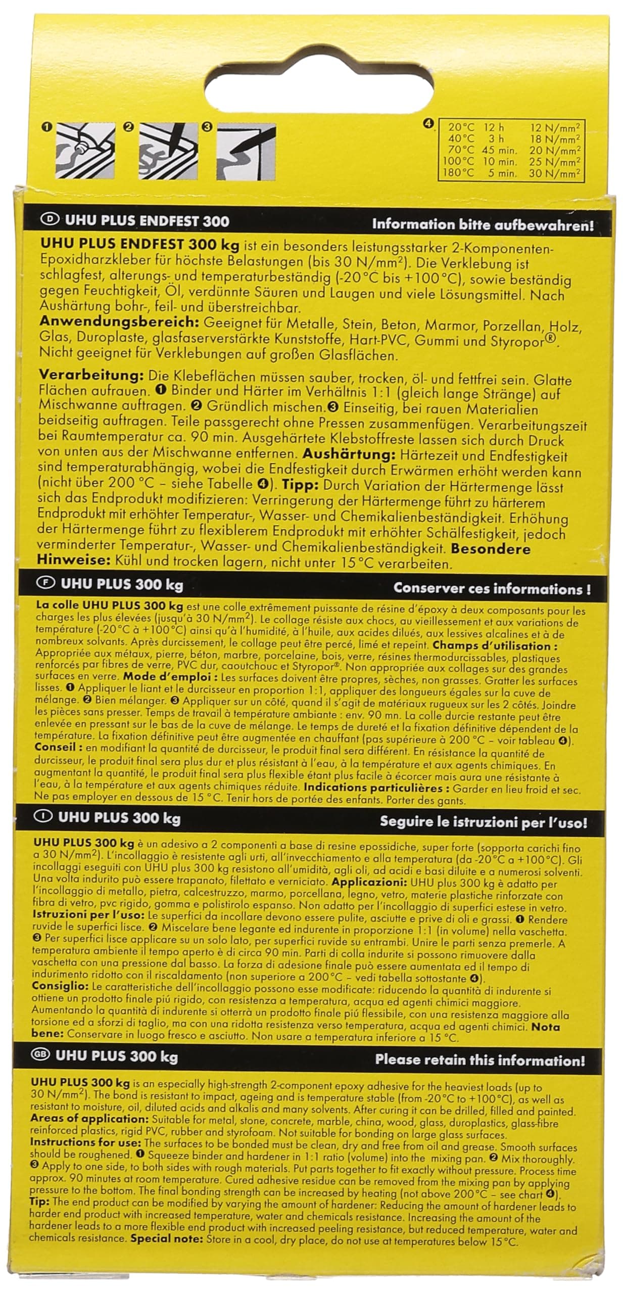 UHU 456301 "plus endfest" divkomponentu līme
