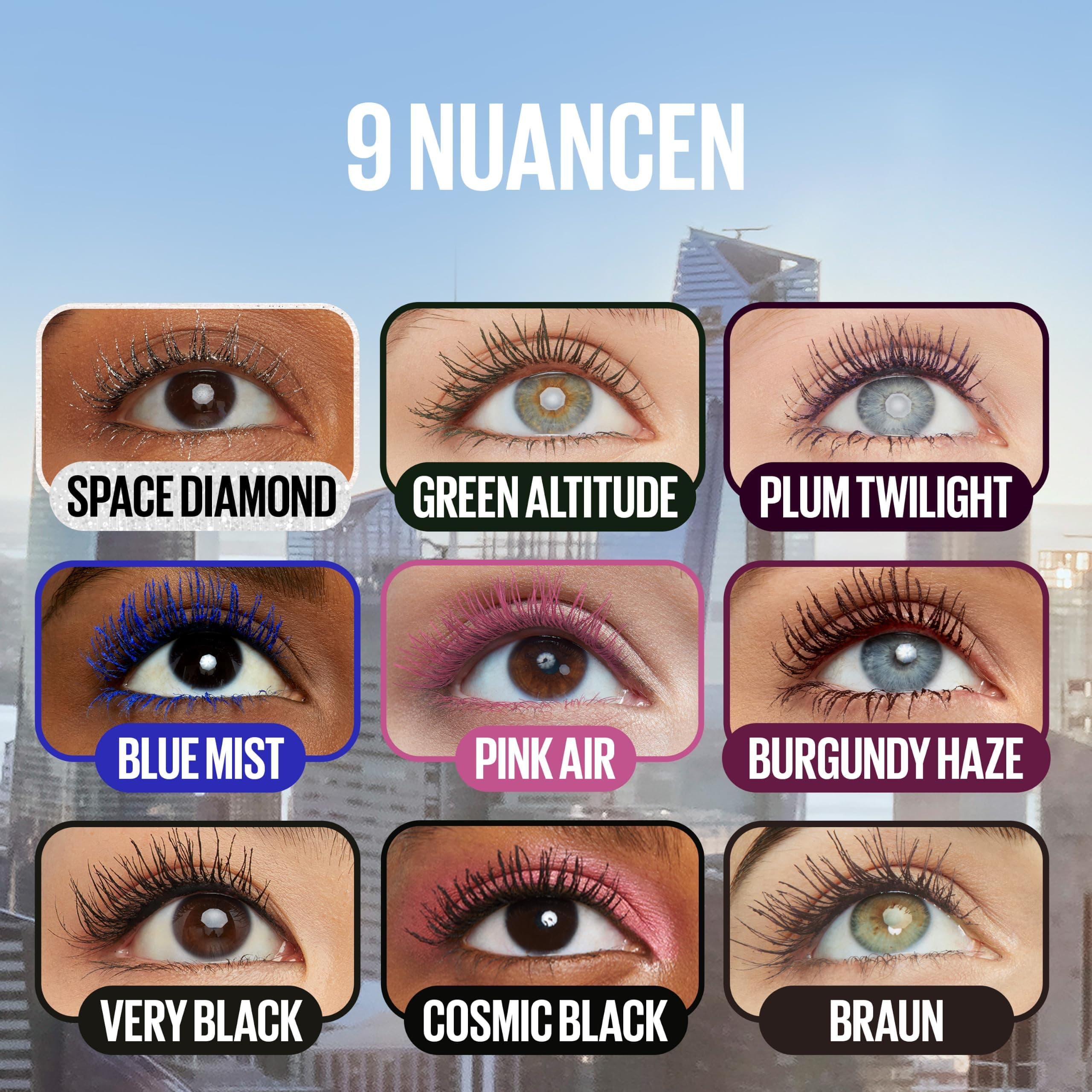 Maybelline New York Sky High Mascara Gold Glitz skropstu tuša, 7,2 ml