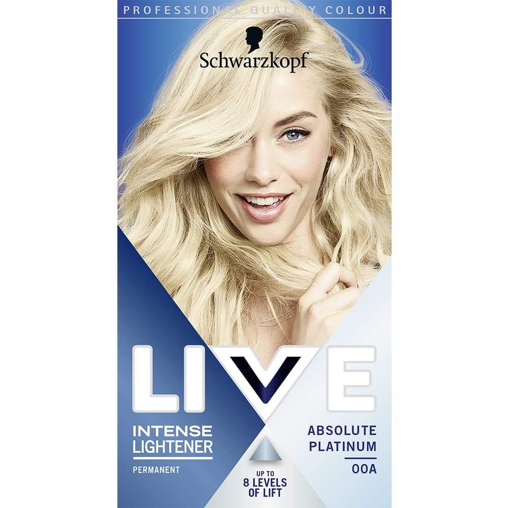 LIVE Schwarzkopf Intense Lightener 00A Absolūts Platīns
