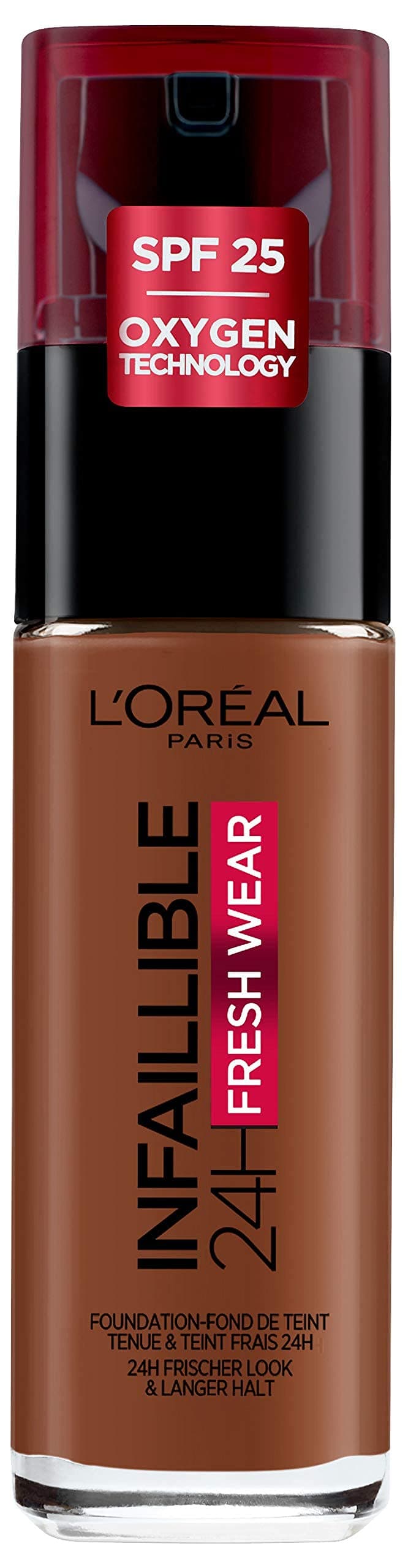 L'Oréal Paris Infaillible 32H Fresh Wear Šķidrais Tonālais Krēms, Nr. 380 Espresso