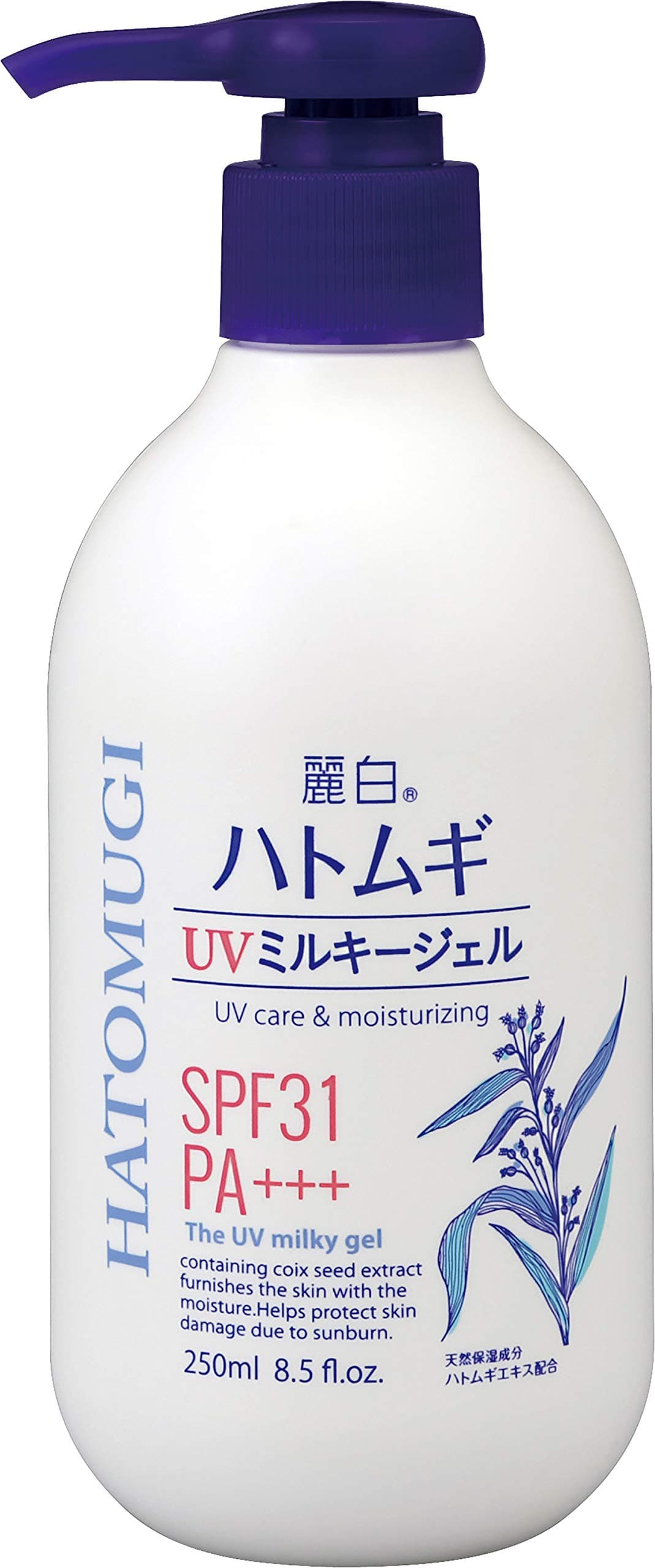 REIHAKU Hatomugi UV Milky Gel SP SPF31+ PA++++ 250ml